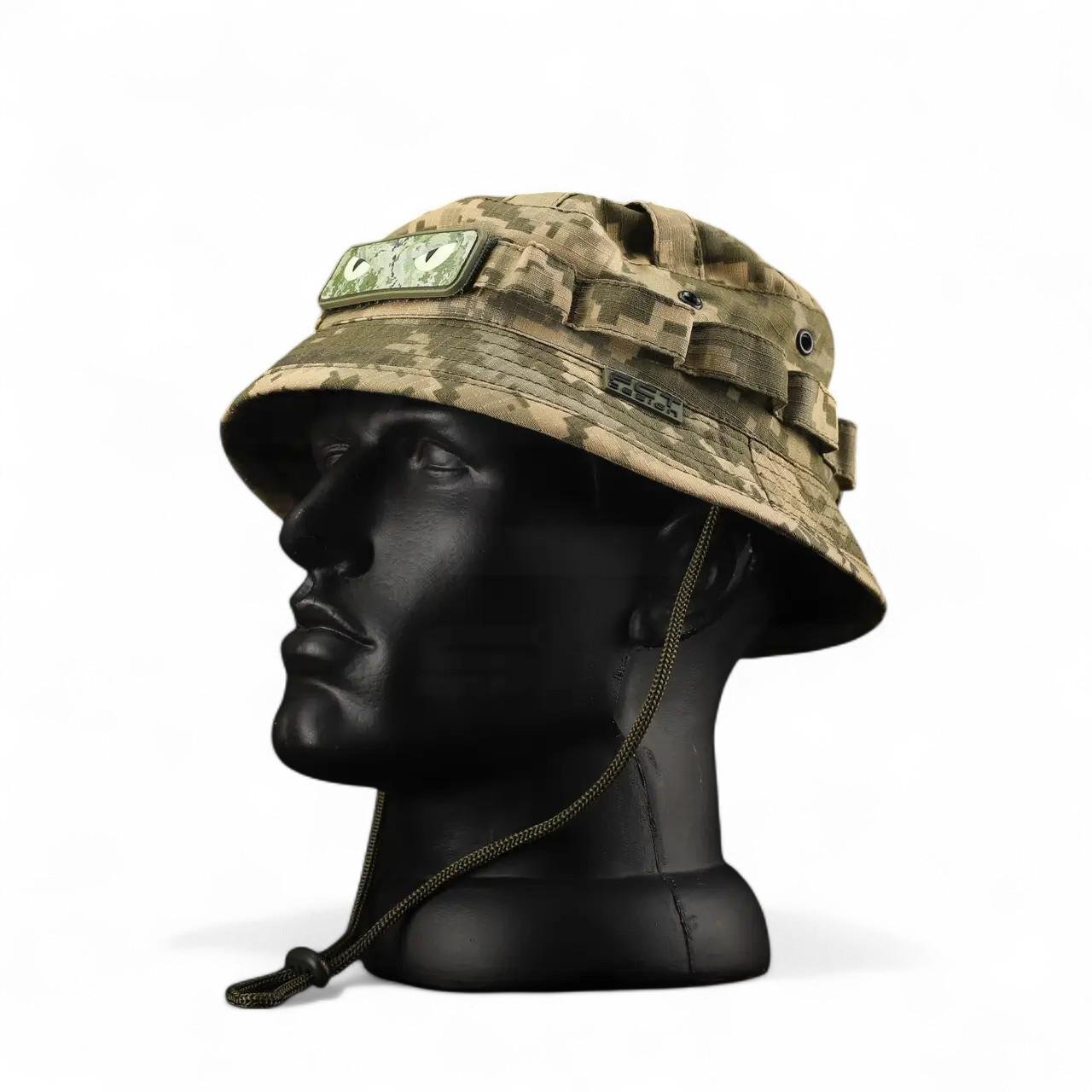 Панама рип-стоп с Velcro ВСУ L Пиксель (27435882) - фото 3 Панама рип-стоп с Velcro ВСУ L Пиксель (27435882) - фото 3