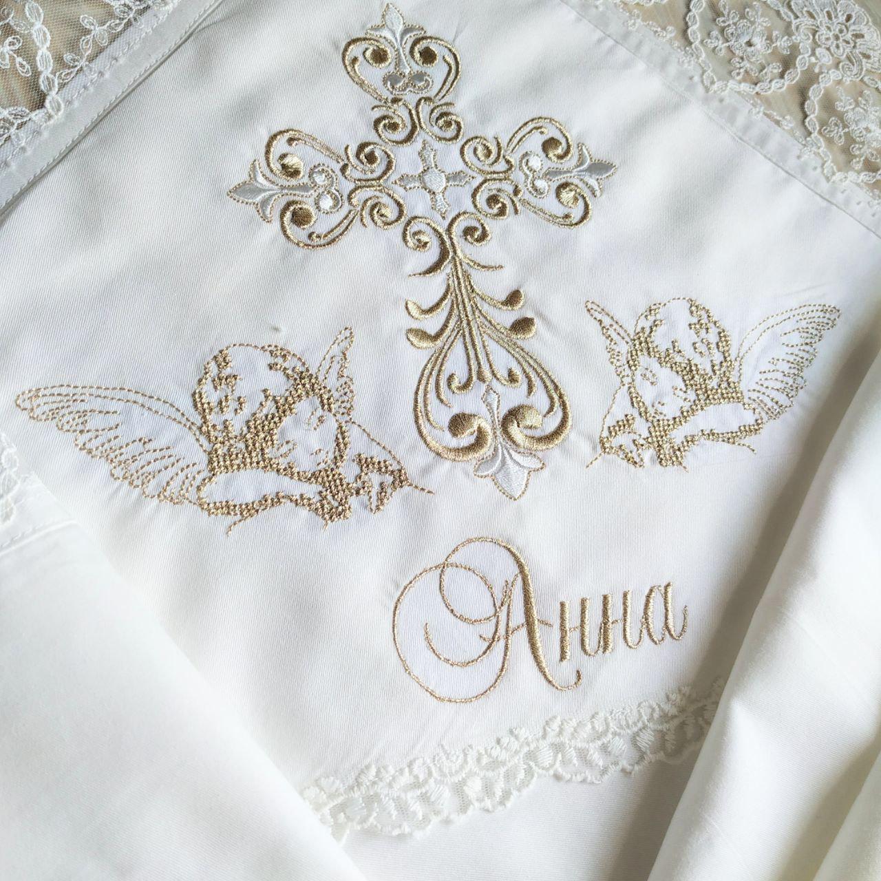 Набір для хрещення іменний Любов янголів/мішечки для локону та зберігання (2179301493) - фото 3