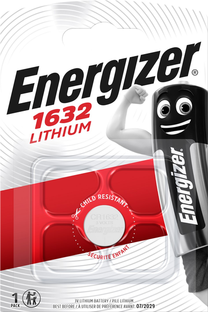 Батарейка Energizer CR1632 Lithium 3V 1 шт. (1131)