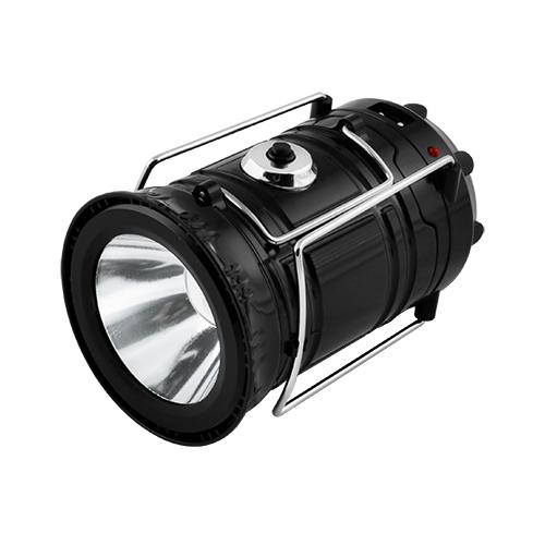 Фонарь кемпинговый аккумуляторный 5700T 5LED solar panel Black