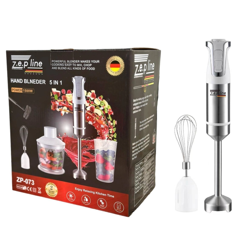Блендер погружной ZepLine ZP-073 5в1 Белый (23707159) Блендер погружной ZepLine ZP-073 5в1 Белый (23707159)