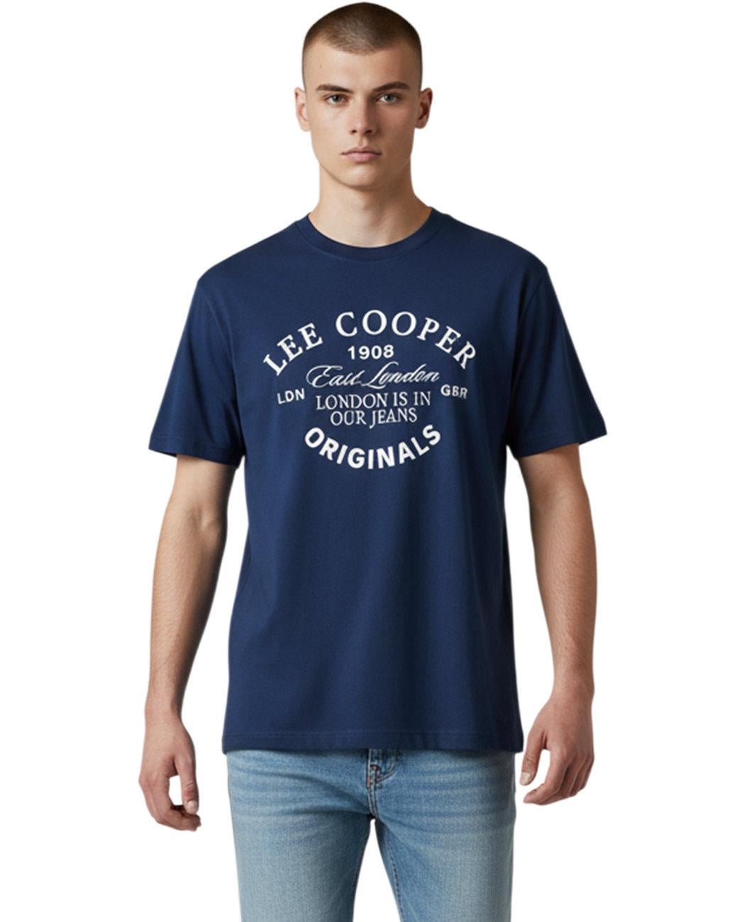 Футболка мужская Lee Cooper 59013118 2XL Синий (2590131185108)