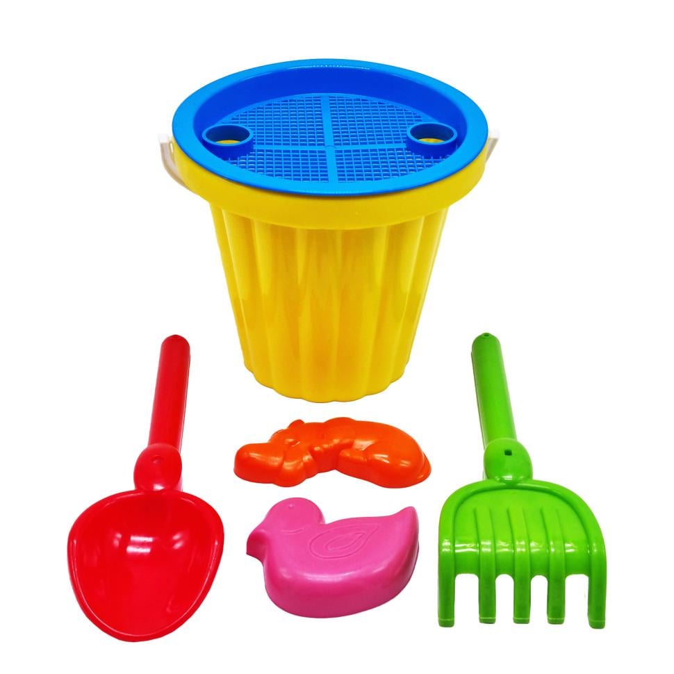 Игрушка для песочницы ведерко MToys Великий от 1 года Желтый (IS-183-S-236)