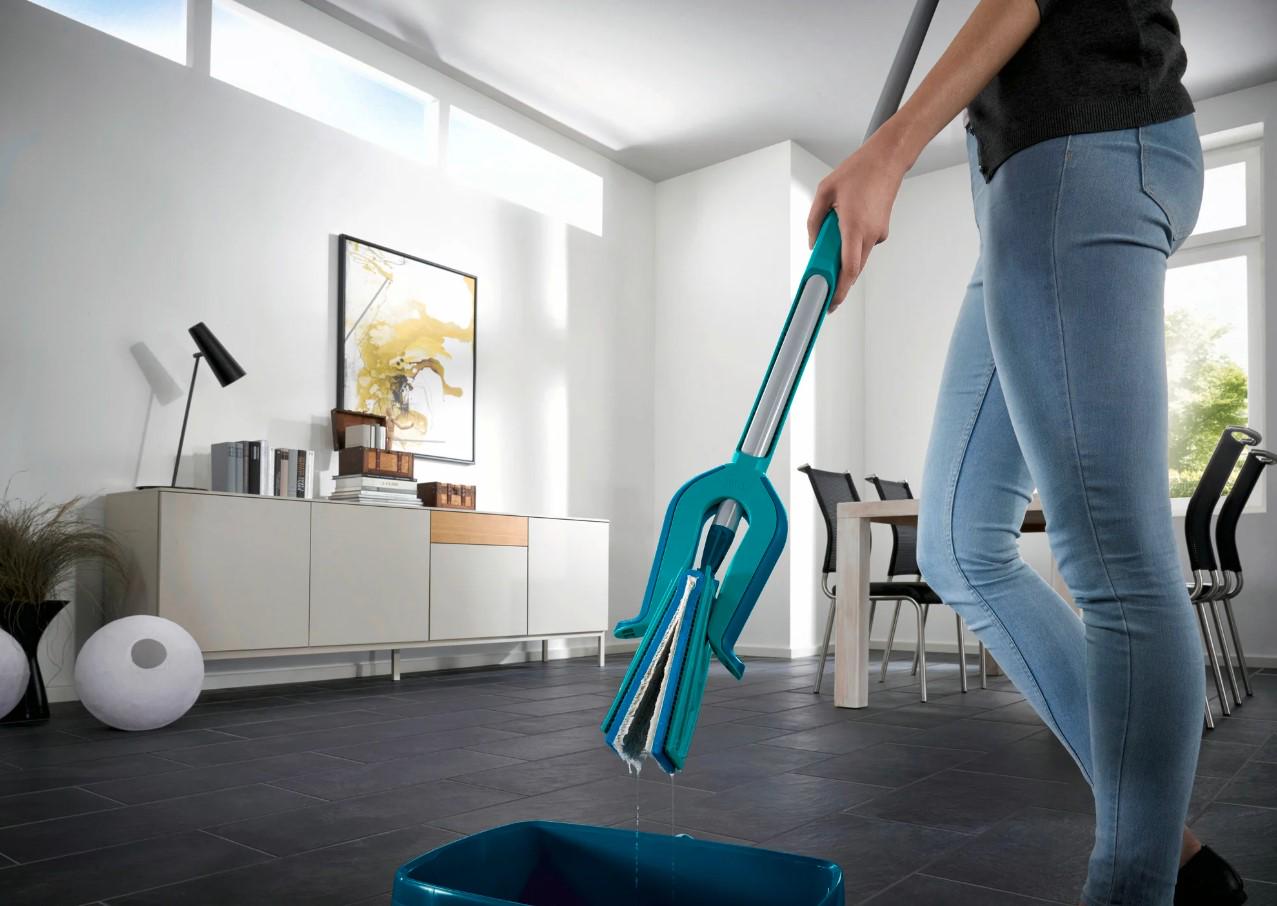 Швабра для пола с отжимом Picobello Micro Duo Leifheit 56553 33 см (26358134) - фото 6