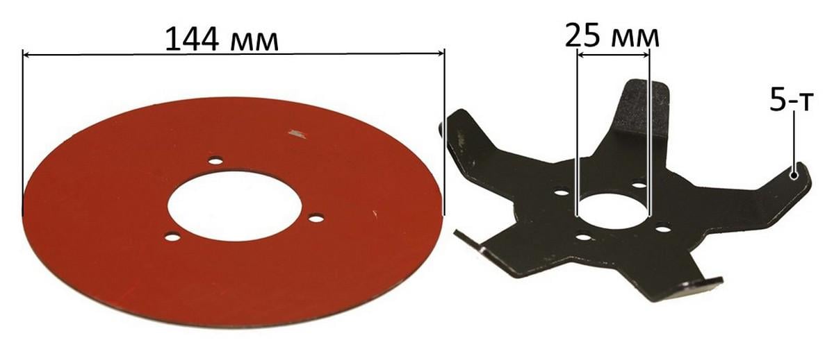 Нож для прожигания 5-Т пятилучевой на мотокосу/триммер 1 насадка - фото 2 Нож для прожигания 5-Т пятилучевой на мотокосу/триммер 1 насадка - фото 2