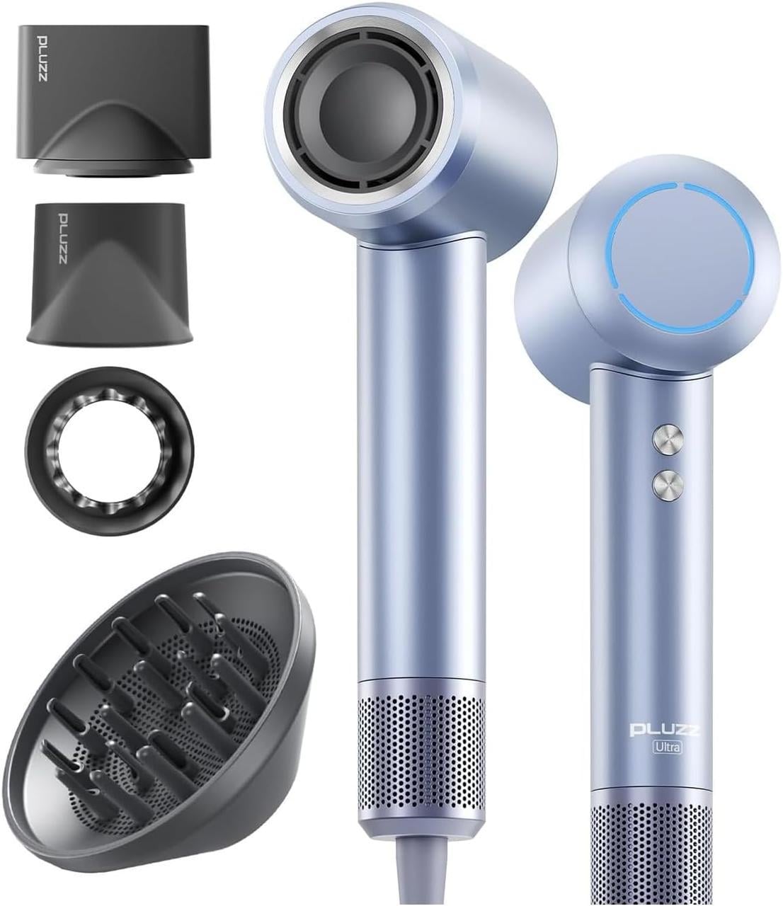 Фен сухий Pluzz X116 Ultra Ion Сріблястий (32132054)