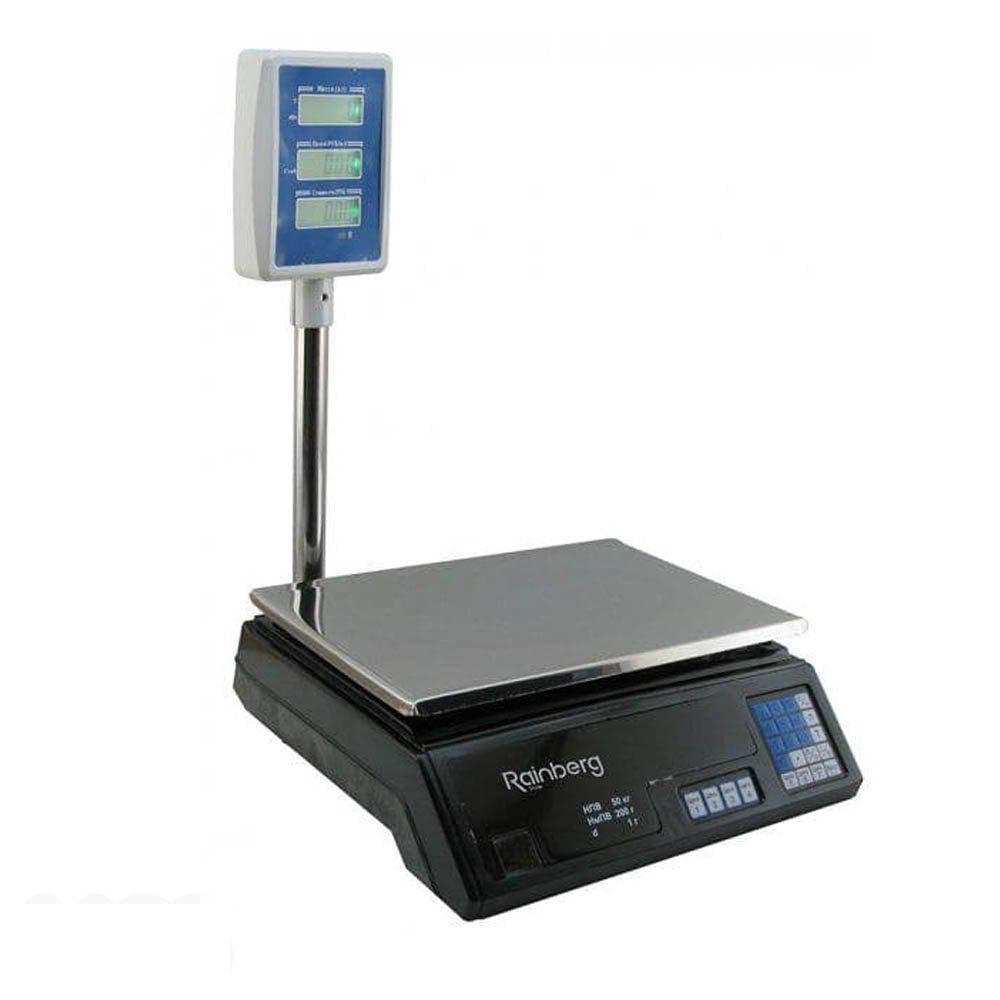 Ваги настільні Rainberg RB 304-4 електронні 4 V 50 кг (6688)