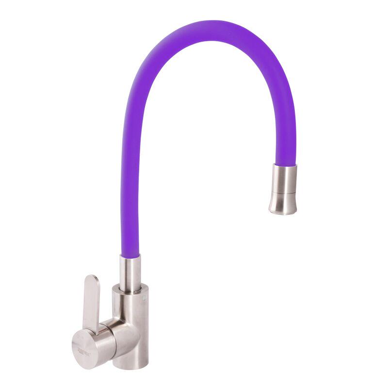 Смеситель для кухни Zerix LR74004-8 LL1478 с силиконовым изливом