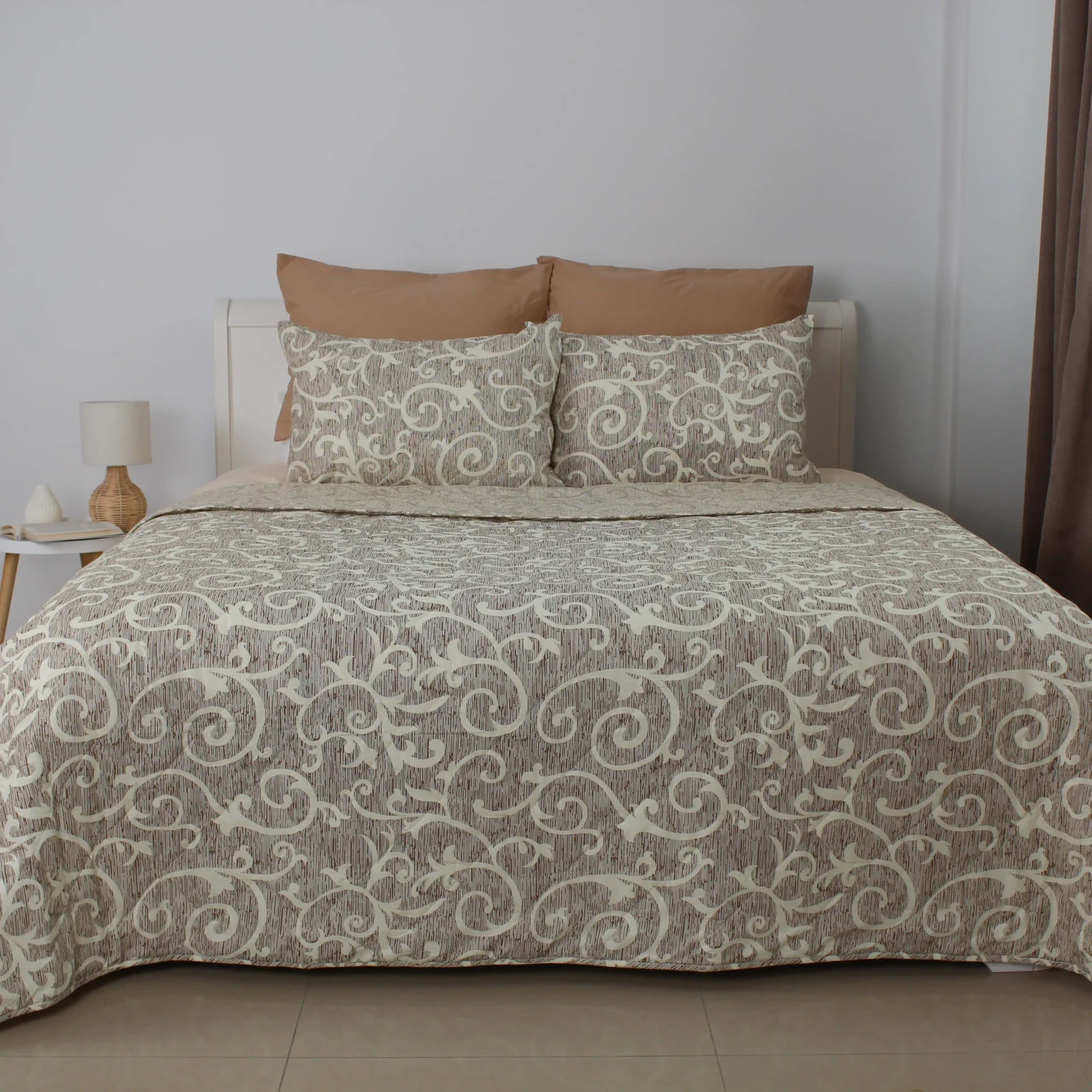 Покривало ТЕП Elegant Cotton 220x240 см Beige and White