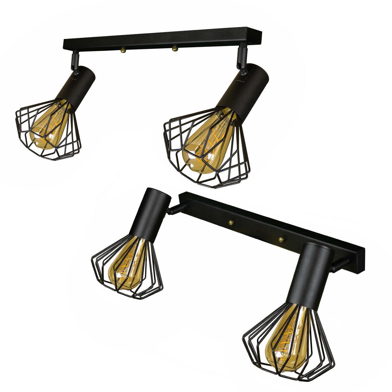 Спот MSK ELECTRIC Diadem под две лампы Е27 Черный (NL 22151-2) - фото 2 Спот MSK ELECTRIC Diadem под две лампы Е27 Черный (NL 22151-2) - фото 2