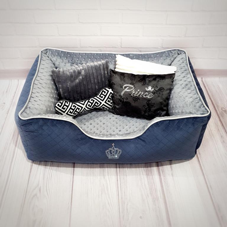 Лежанка для собак Amore mio Cane Брідж Prince до 8 кг 70х50х23 см (DB-0026) - фото 2 Лежанка для собак Amore mio Cane Брідж Prince до 8 кг 70х50х23 см (DB-0026) - фото 2