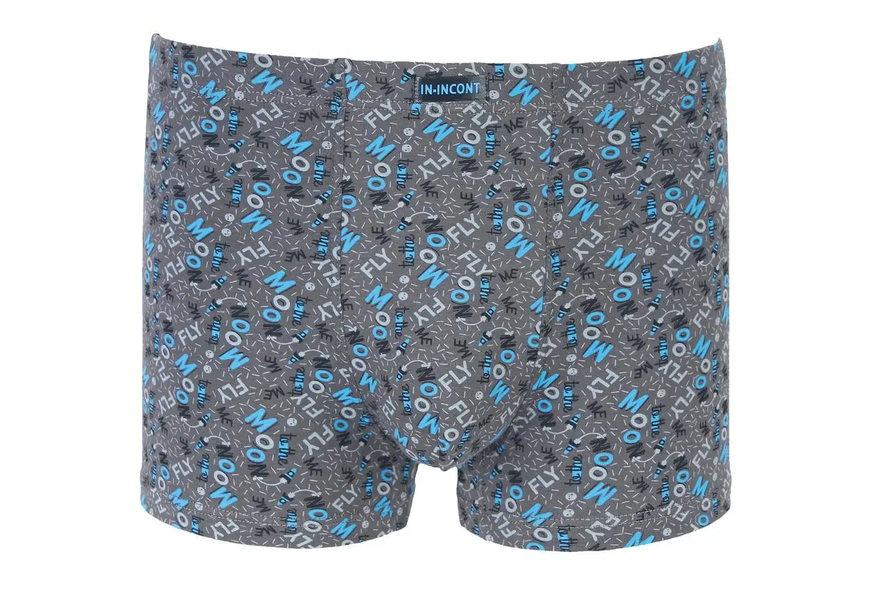 Мужские трусы IN.INCONT стрейчевые XL р. 46-48 Серый (1626)
