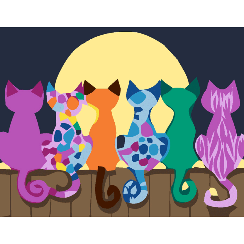 Картина за номерами ROSA Місячна ніч 35х45 см (Az1-4823098518662)