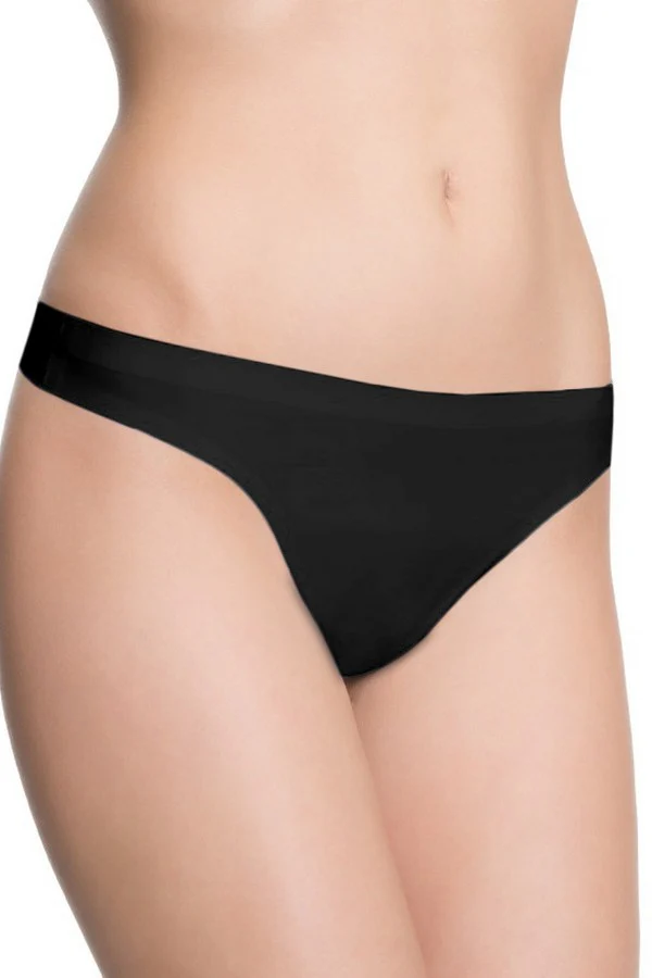 Труси жіночі стрінги Julimex STRING безшовні з низькою посадкою L Чорний (2225523636) - фото 1