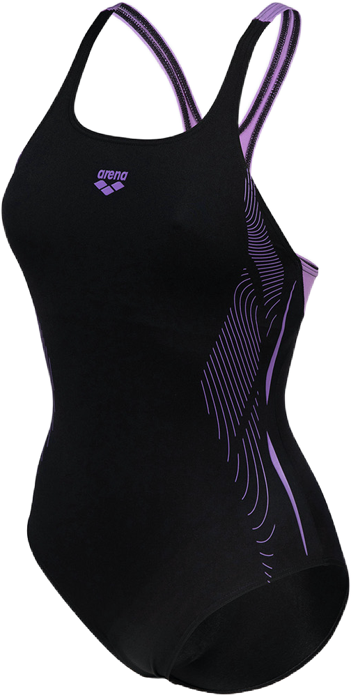 Жіночий купальник Arena SWIMSUIT SWIM PRO BACK GRAPHIC р. 36 Чорний (005973-590-36) - фото 3