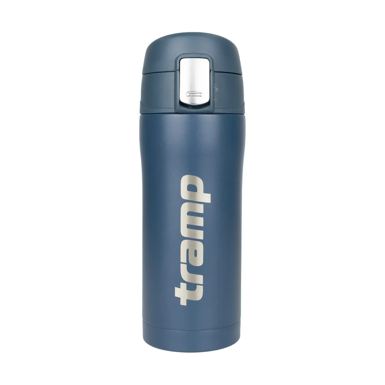 Термос Tramp герметична кришка з кнопкою-фіксатором 0,35 л (UTRC-106-mat-blue) - фото 1