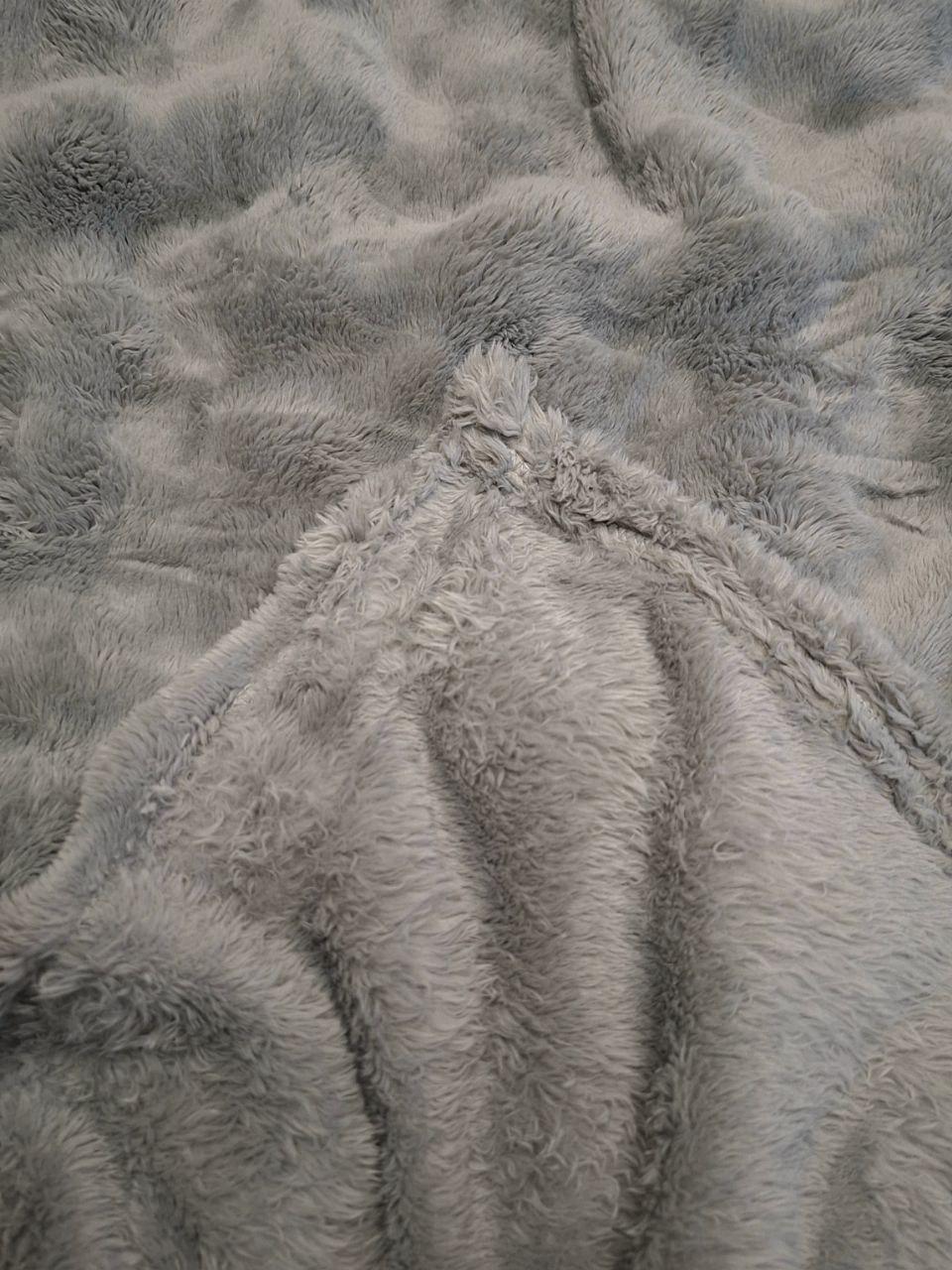 Плед-покрывало флисовый Colorful Home Шторм 200х220 см Серый (1435) - фото 5