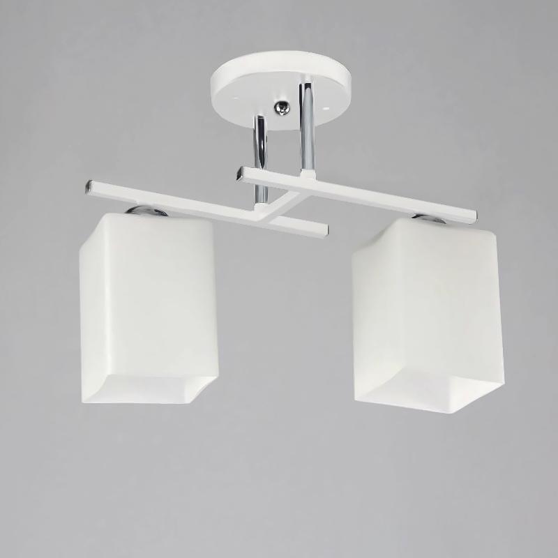 Люстра потолочная Light House NM-15321/2 CR+WT+WT на две лампы Белый