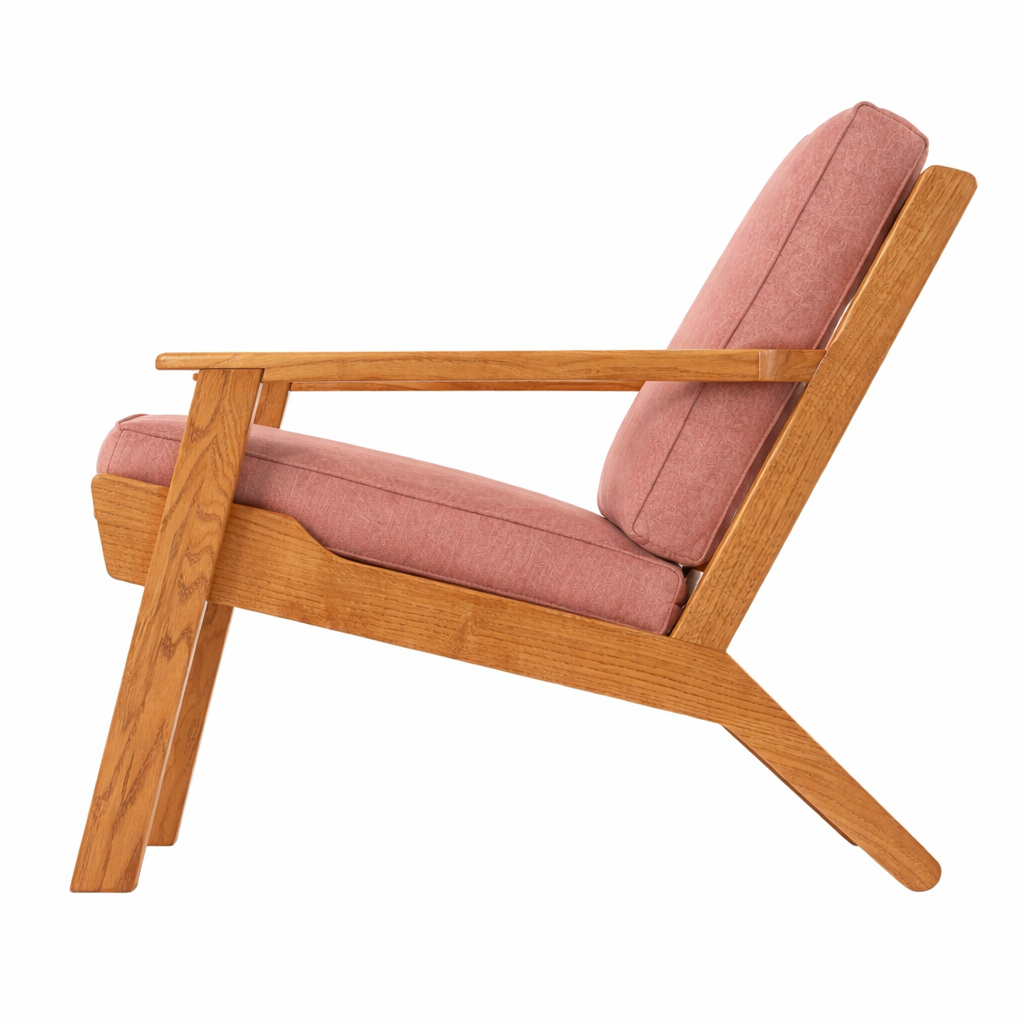 Кресло дизайнерское Hillwood Design из натурального дерева дуба Дублин Beige