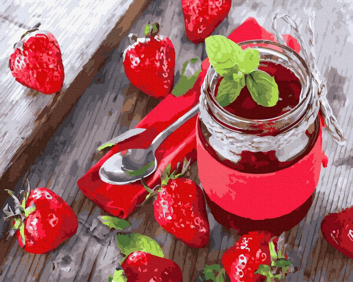 Картина по номерам Brushme GX30728 Клубничный джем 40x50 см (1404053998)