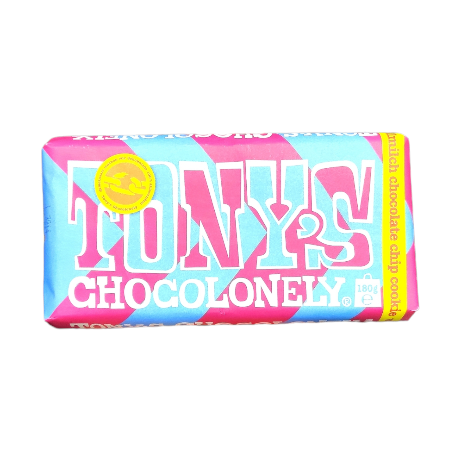 Шоколад Tony's Chocolonely Milk Chocolate Chip Cookie Bar 180 г (0138)