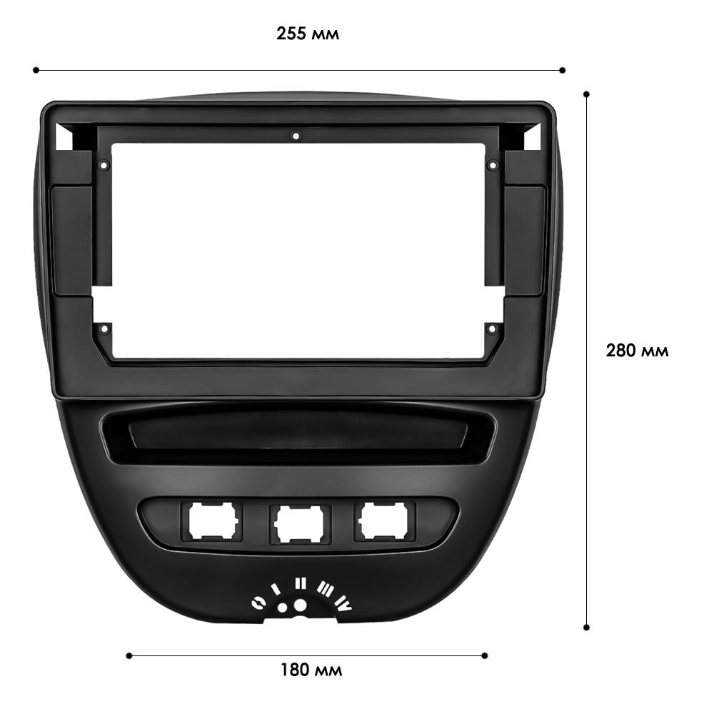 Перехідна рамка 10.1" Lesko Toyota Aygo 2005-2014/Citroen C1 2005-2014/ Peugeot 107 2005-2014 (TO 207T) 7197 - фото 4