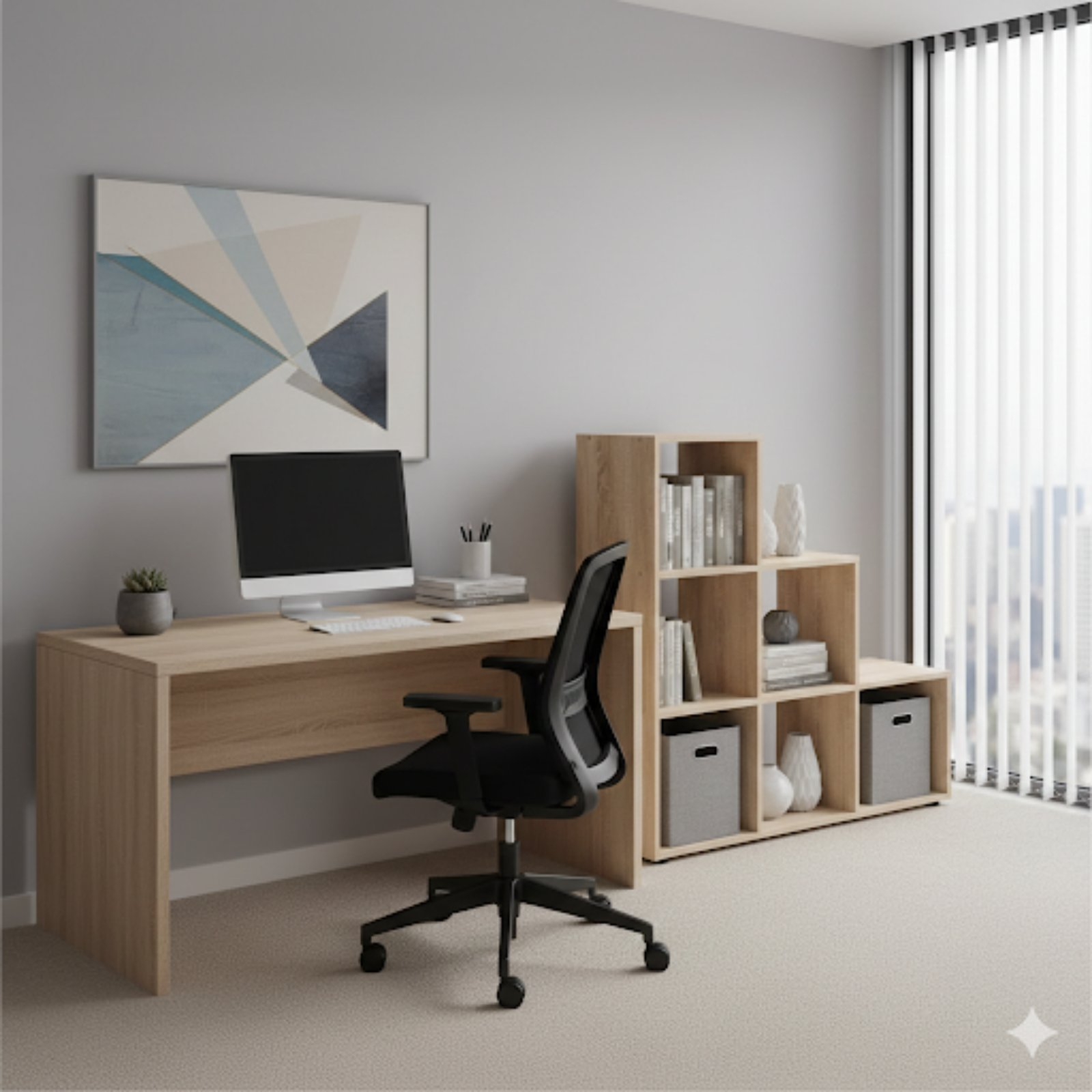 Стелаж книжкова Kompanit КШ-19 ЛДСП з 6 відкритими полицями 105,5х29,2х107 см Дуб сонома (31802767)