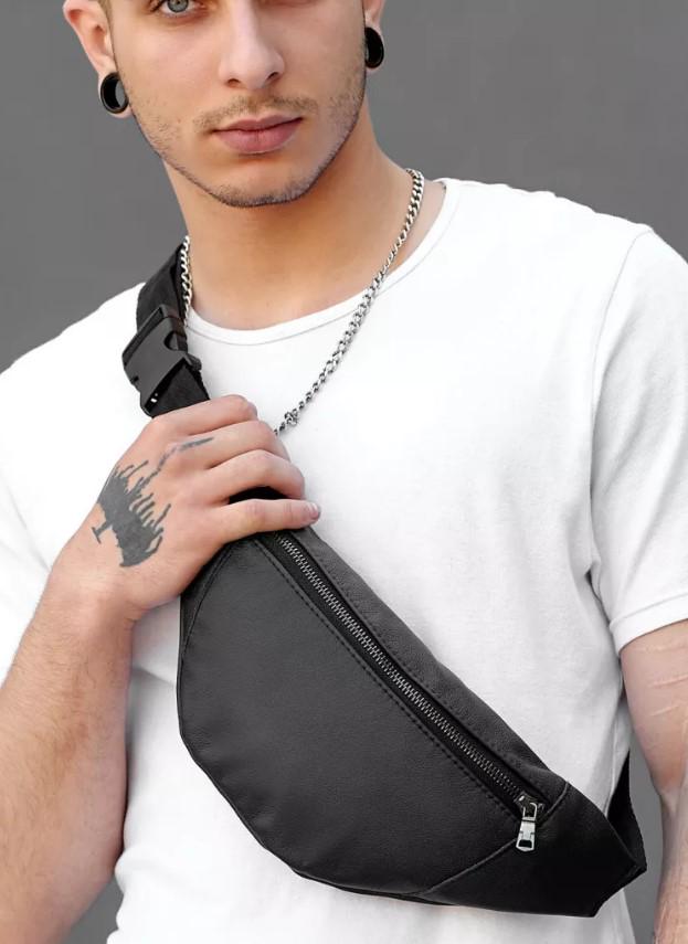 Поясная сумка мужская Sambag Soho BS Черный (82119101m)