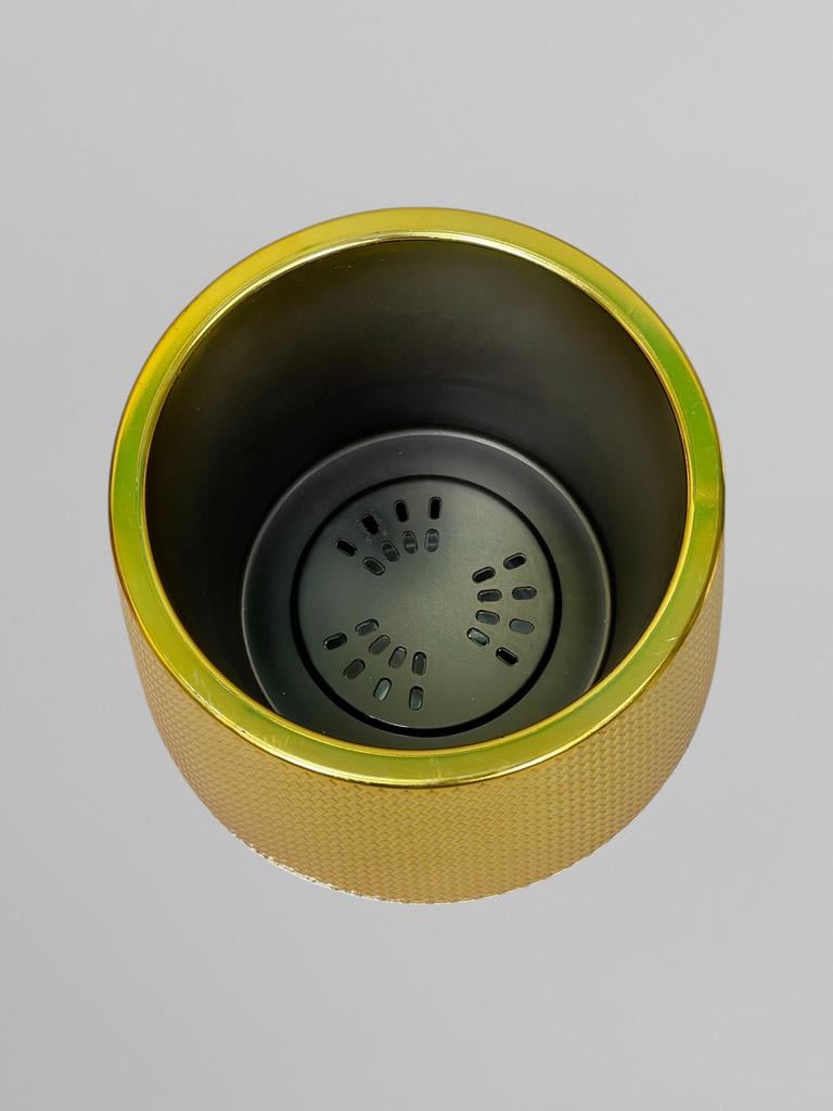 Горшок для цветов и растений 23 см Золотой (Г11011) - фото 4 Горшок для цветов и растений 23 см Золотой (Г11011) - фото 4