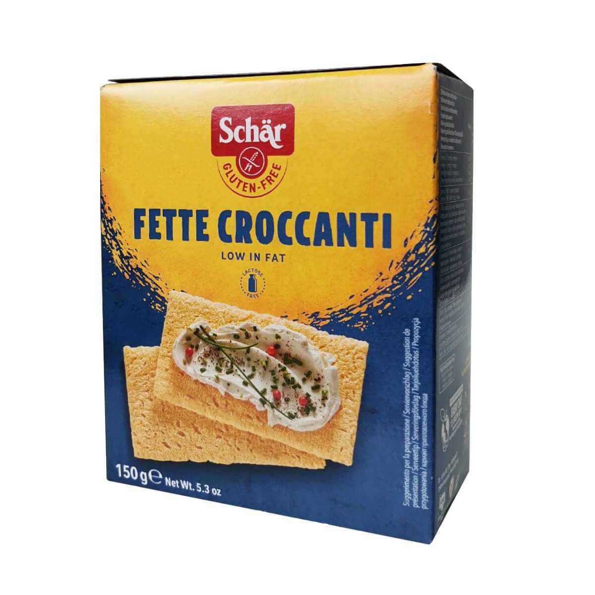 Хлебцы без глютена Dr. Schar Fette Croccanti 150 г (8008698007303)