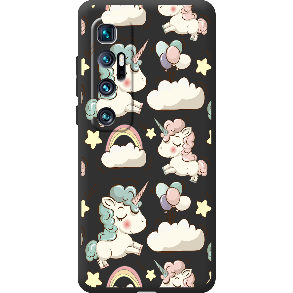 Чехол BoxFace Xiaomi Mi 10 Ultra Unicorns Черный силикон (44423-cc2-44450)