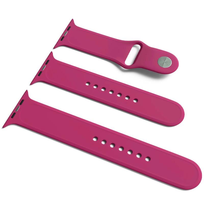 Ремешок силиконовый Apple Watch Sport Band 38/40/41/42 мм ser.10 S/M & M/L 3 шт. Maroon