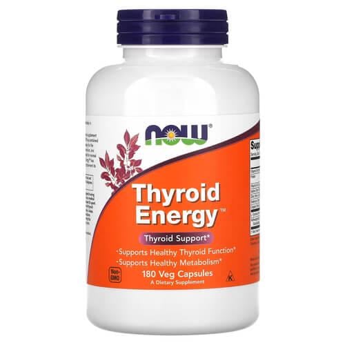 Поддержка щитовидной железы NOW Thyroid Energy 180 veg caps (NOW-03369)