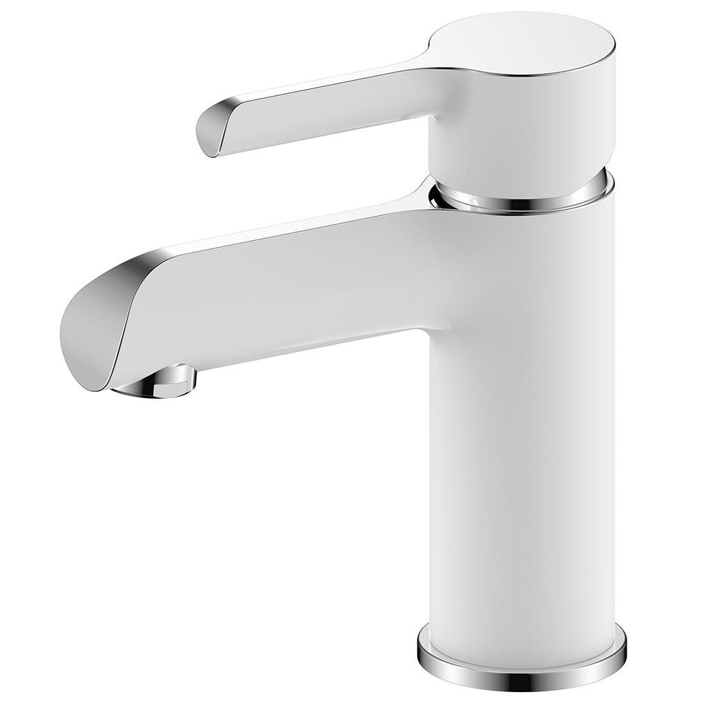 Смеситель для умывальника Gappo G1003-8 однорычажный Белый/Хром (160813)