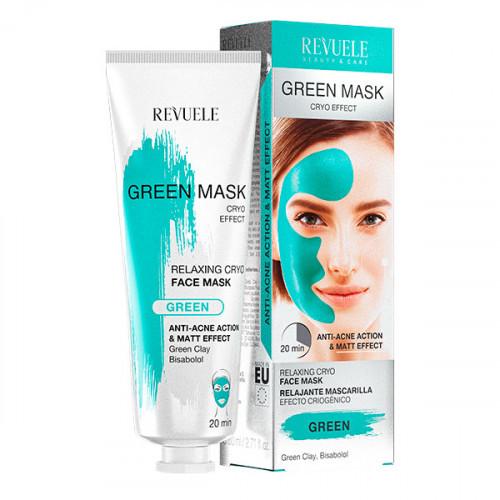 Маска зеленая для лица Revuele Cryo Effect 80 мл (2776860324)