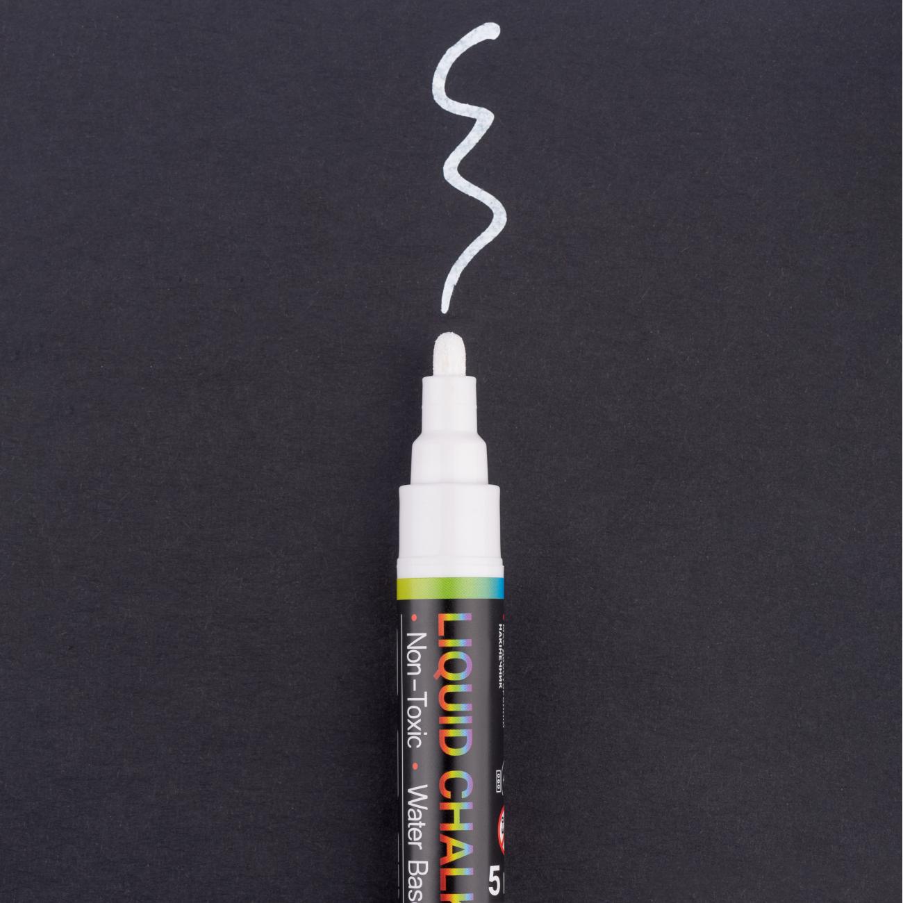 Меловой маркер SANTI 5 мм 9 шт./туб. Белый (0390610) - фото 2 Меловой маркер SANTI 5 мм 9 шт./туб. Белый (0390610) - фото 2