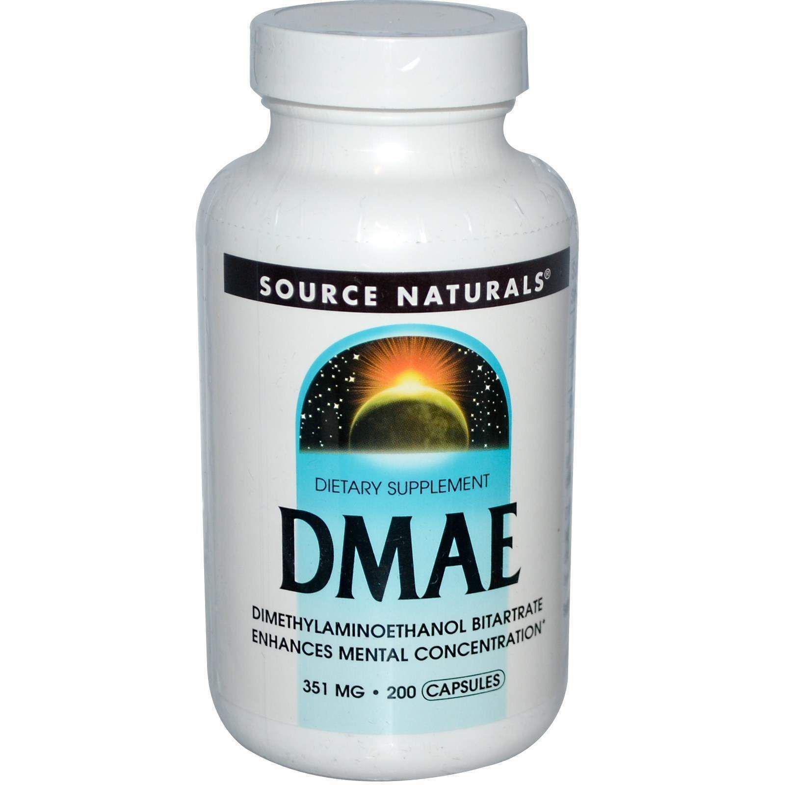 Диметиламіноетанол Source Naturals DMAE 351 мг 200 Caps