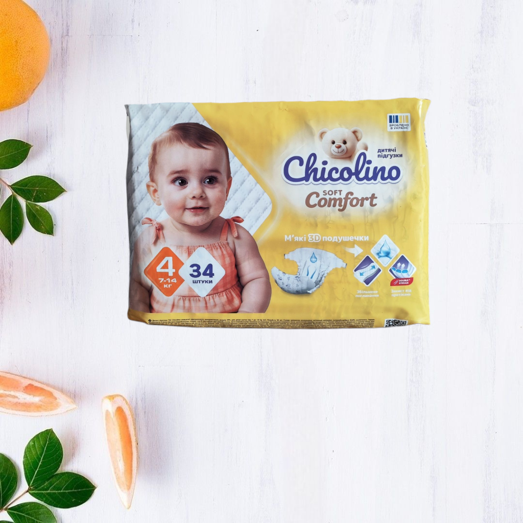 Підгузки Chicolino Soft Comfort 4 7-14 кг 34 шт.