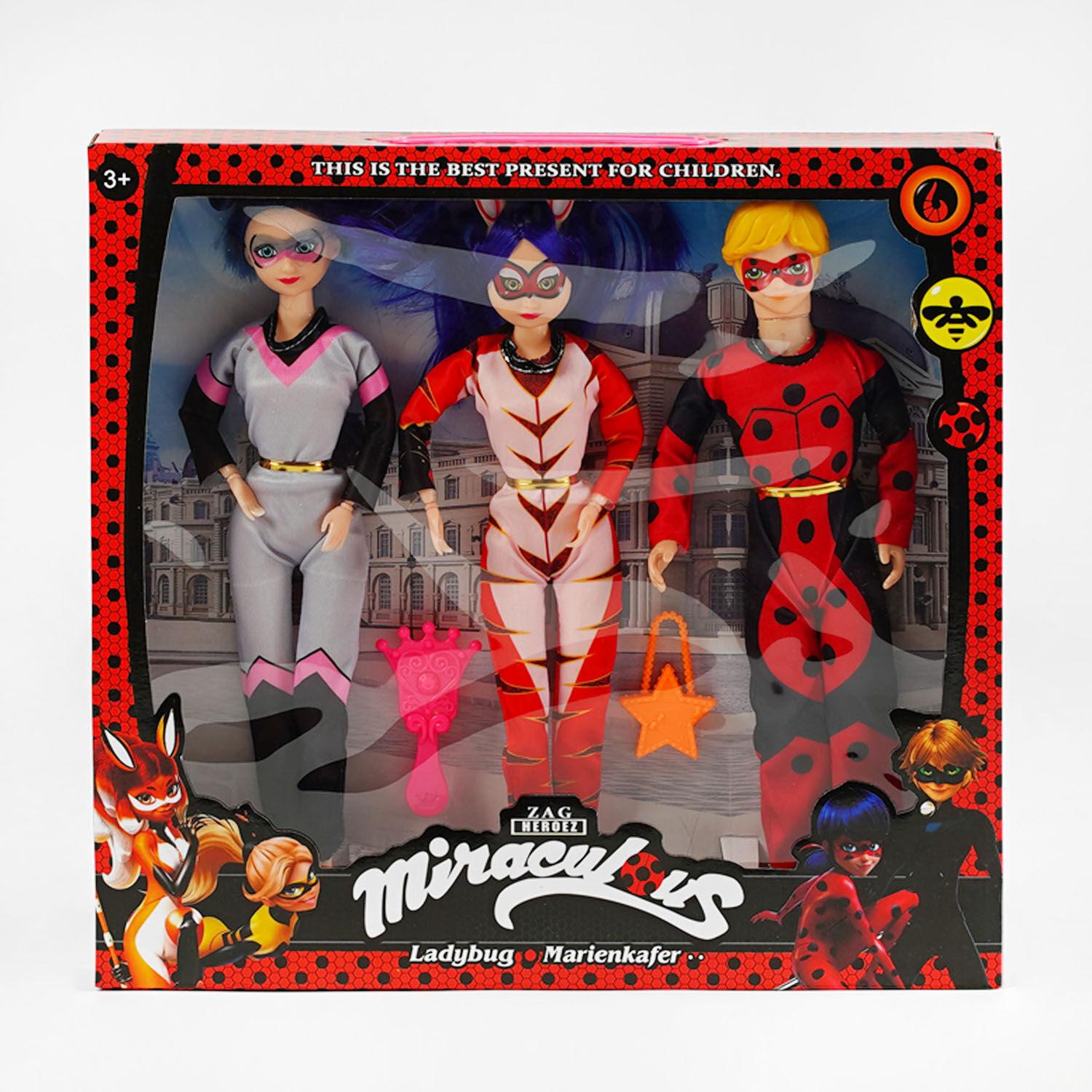 Набор кукол 2086 K/60/2 Герои 3 куклы/аксессуары/в коробке 29 см (25484204)