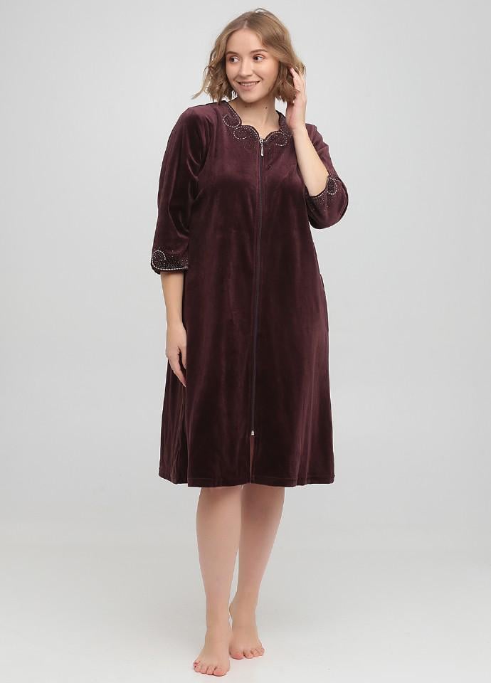 Халат Wild love 3ХL Сливовый (21263-34)