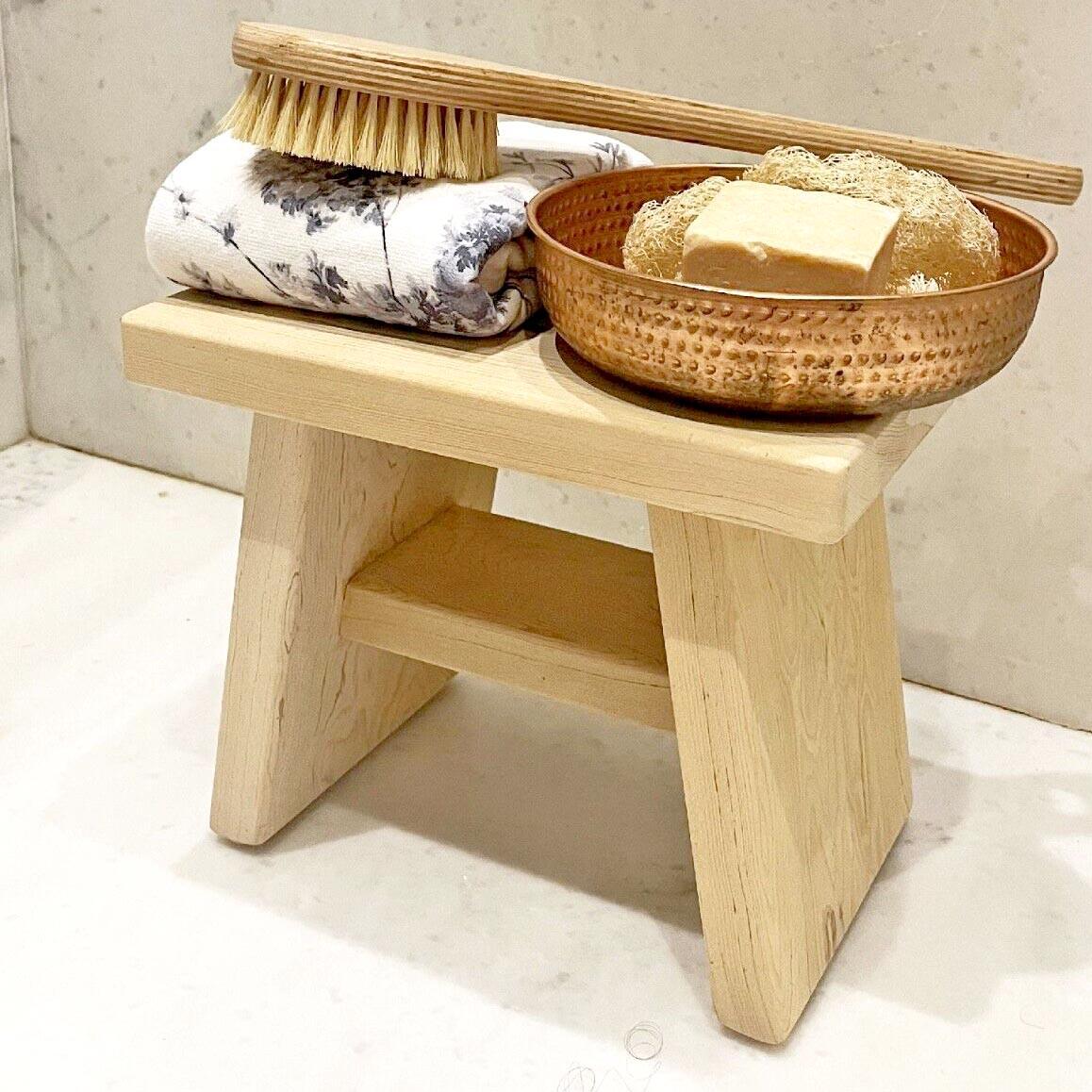 Табурет для ванной из дерева Сотми Бланже (ТВН-012501)