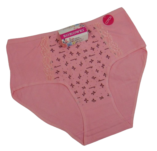 Трусы женские Kokowei 3634 в рубчик 4XL Розовый (2058380521)