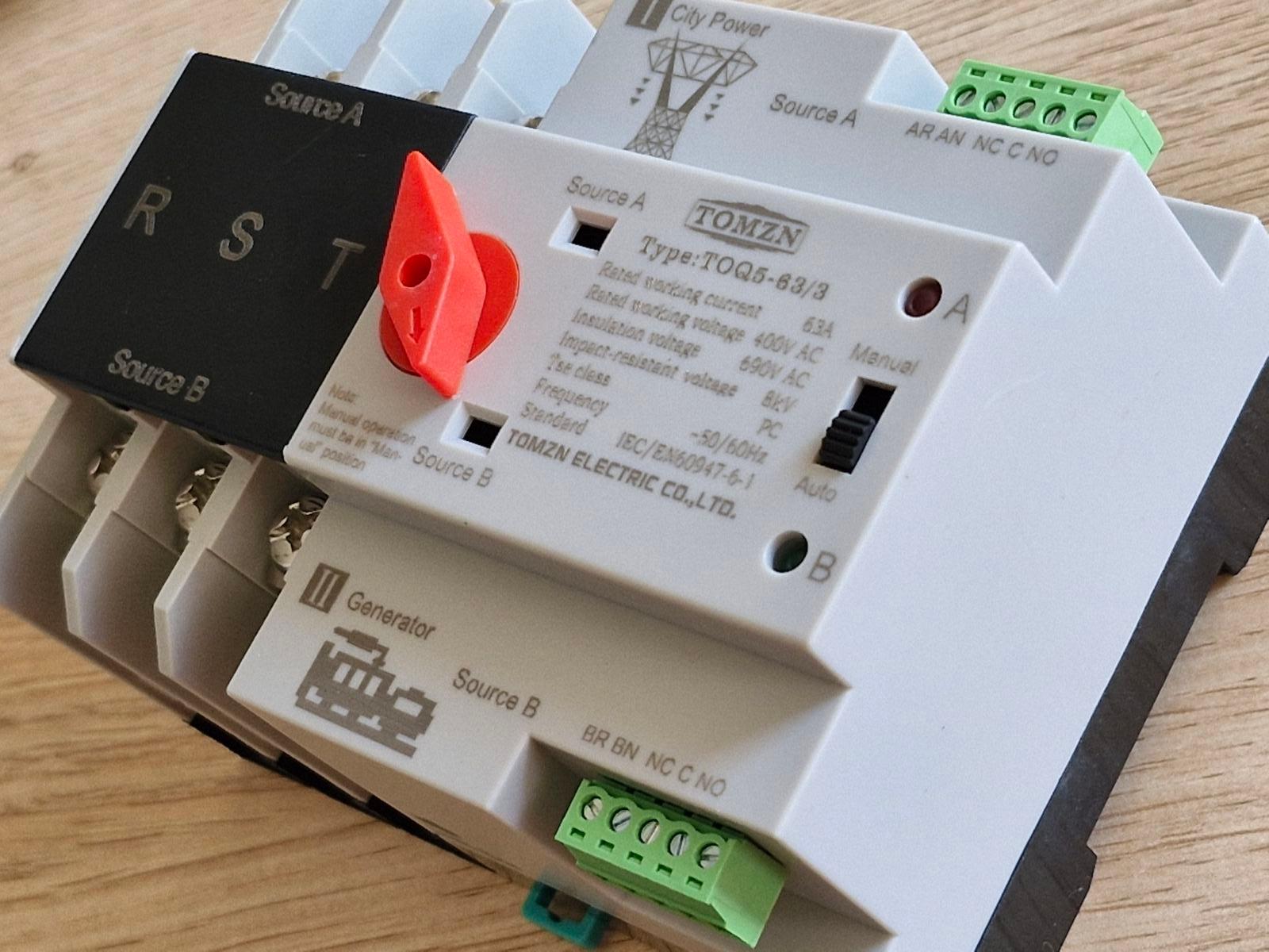 Автомат введення резерву TOMZN TOQ5-100/3 трифазний 3P триполюсний АВР автоматичний перемикач (101658514) - фото 4