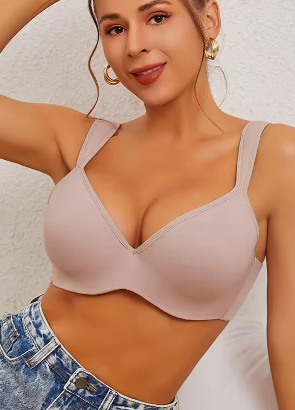 Бюстгальтер женский гладкий на косточках Comfort Wonderful 90C Кофейный (1869-40C-01)