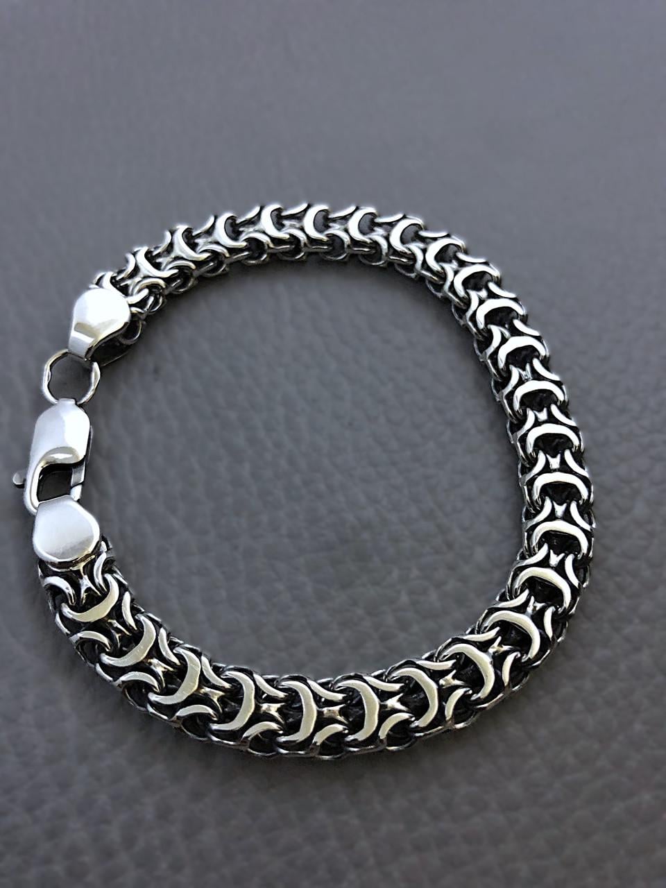 Браслет чоловічий срібний Рамзес р. 19