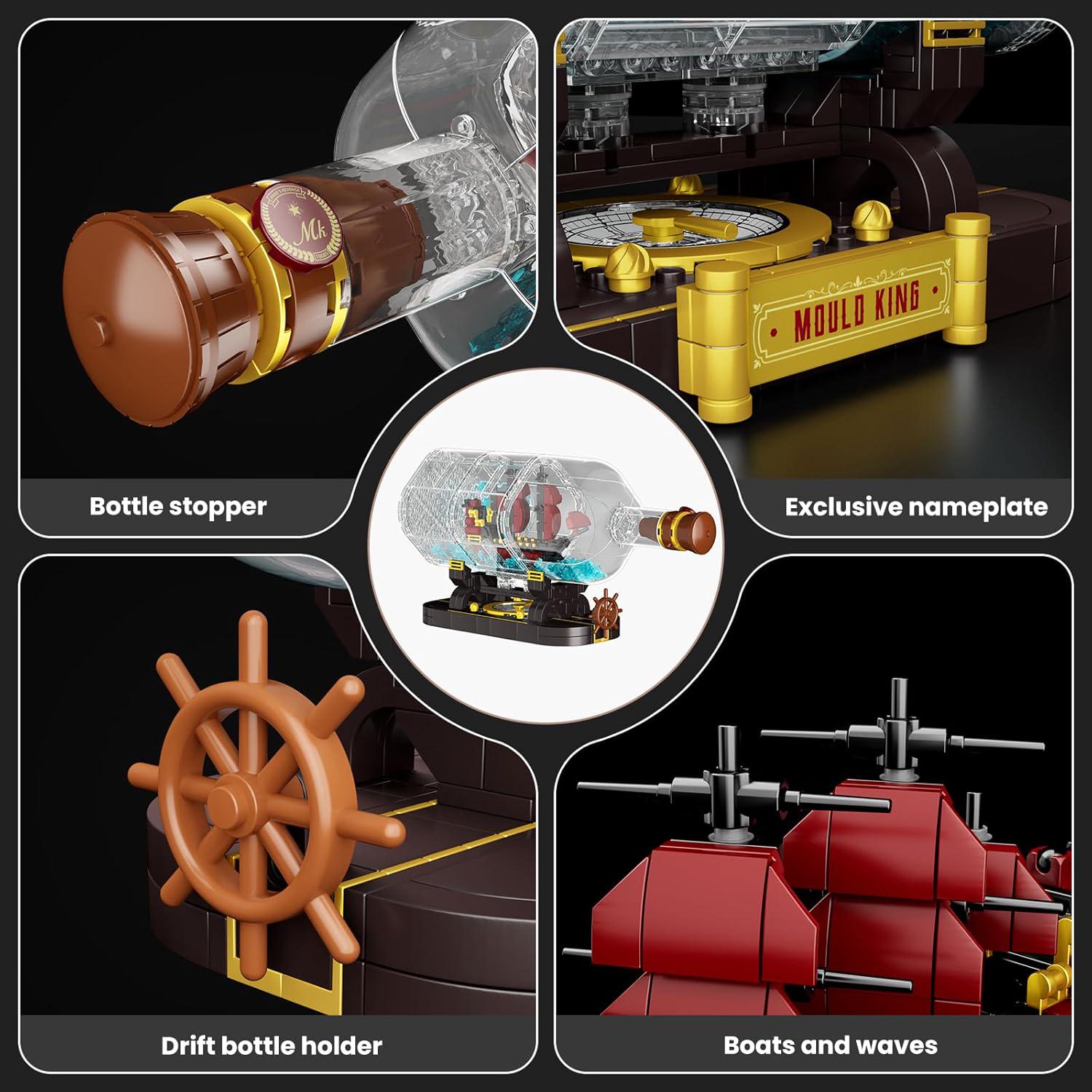 Конструктор Queen Revenger MOULD KING Корабль пиратский в бутылке 885 дет. (10085) - фото 5