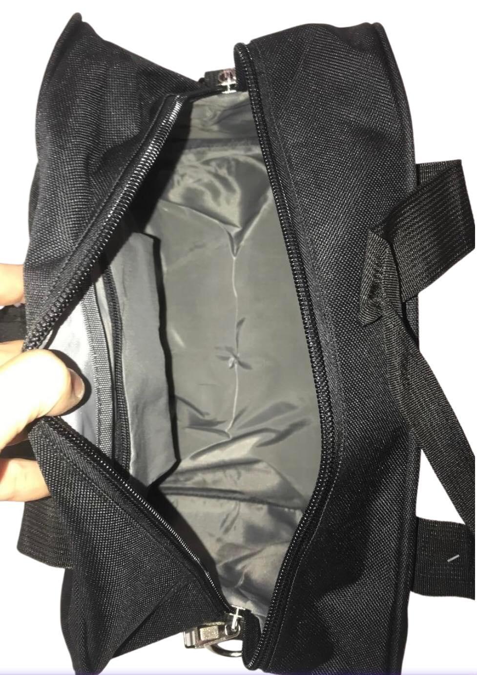 Сумка дорожня велика з боковими кишенями та з довгим ремінем через плече 65 л Чорний (5686) - фото 5