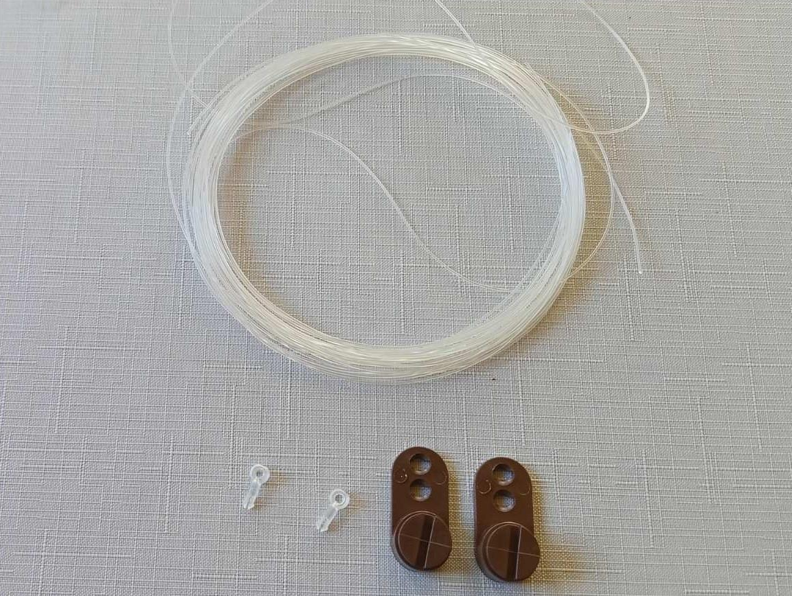 Комплект фиксации на леске для рулонных штор Коричневый (2499530391)