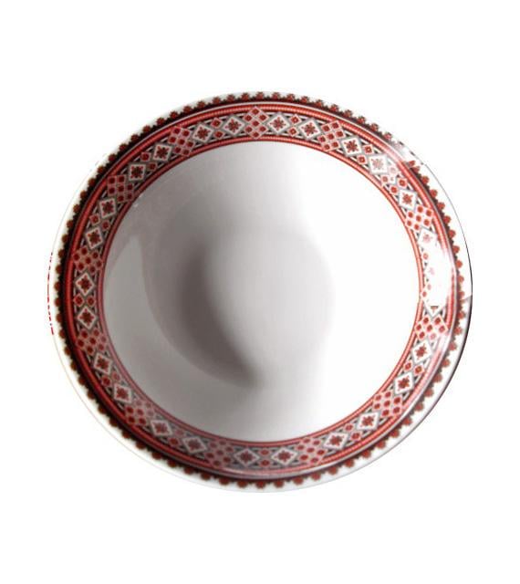 Набор салатников Вышиванка 6 шт. 15 см Красно-черный Набор салатников Вышиванка 6 шт. 15 см Красно-черный