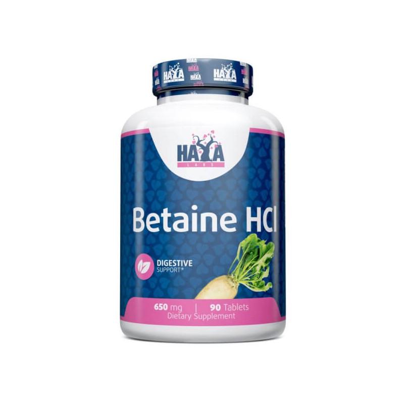 Бетаин гидрохлорид Haya Labs Betaine HCL 650 mg 90 tabletes